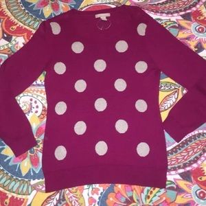 EUC Banana Republic Polka Dot Sweater
